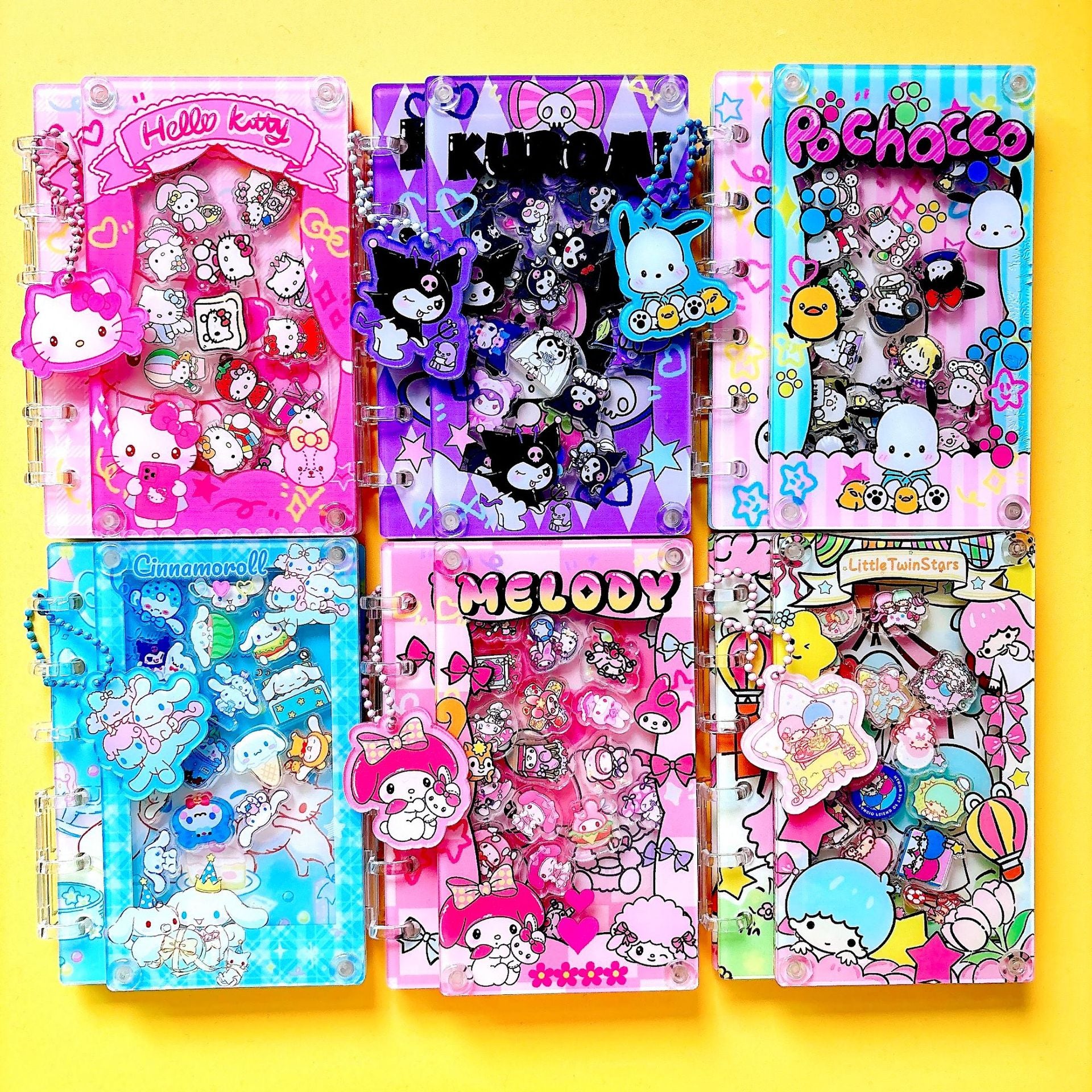 Wholesale acrylic shake book notebook loose-leaf book DIY A7 A5 Size OLY Exclusive